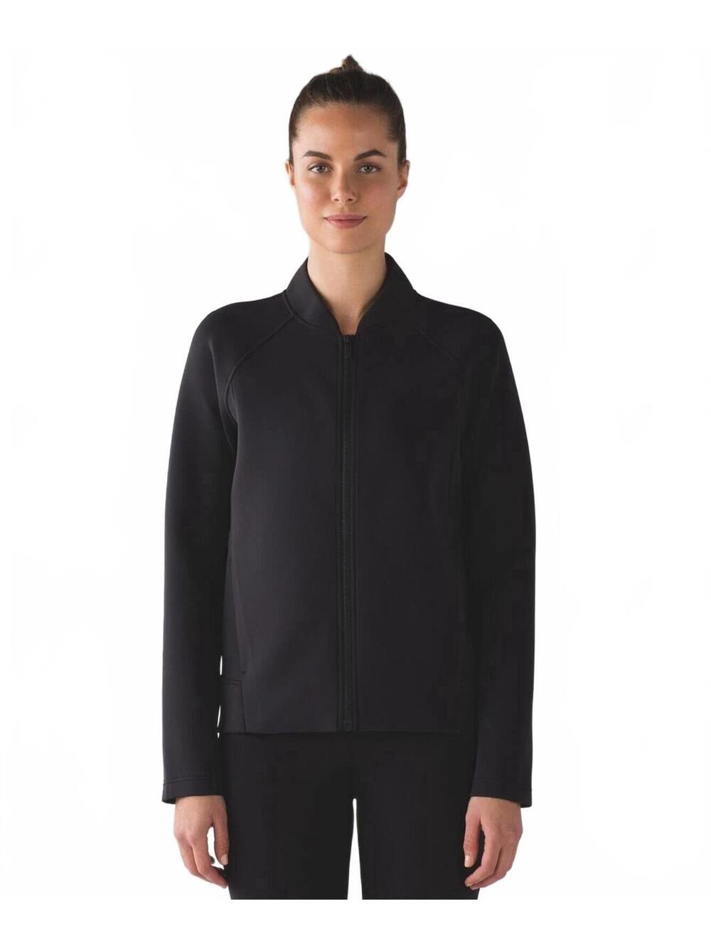 Lululemon Embrace the Space Jacket Womens 6 Black Zip Athletic Gym Fit